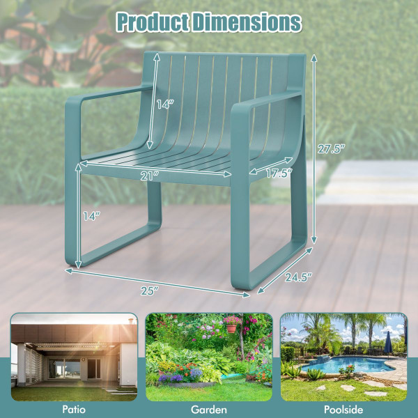 Plastic Outdoor Patio Armchairs (Set of 2 or 4) product image