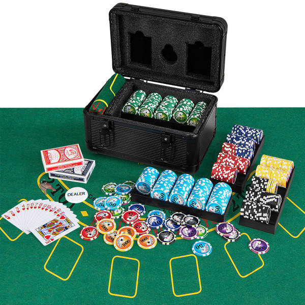 Texas Hold'em Poker Set with 600 Chips product image