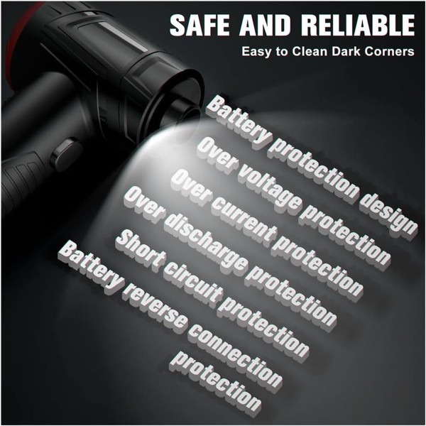 2-in-1 Cordless Electric Air Duster & Vacuum - 100,000 RPM product image