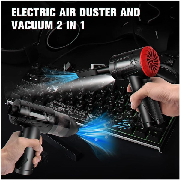 2-in-1 Cordless Electric Air Duster & Vacuum - 100,000 RPM product image