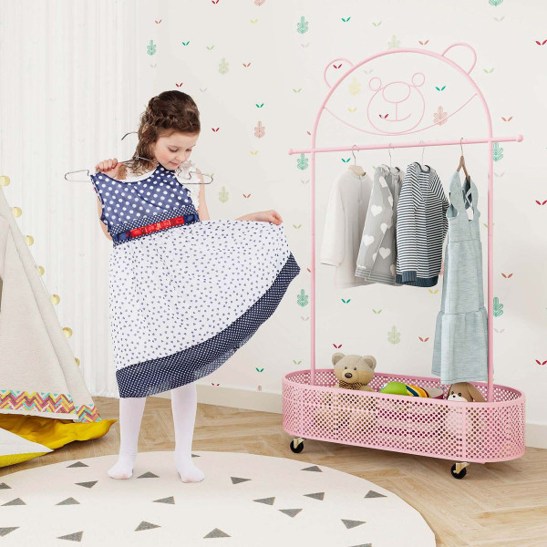 Kid Clothes Rack with 3 Adjustable Heights product image