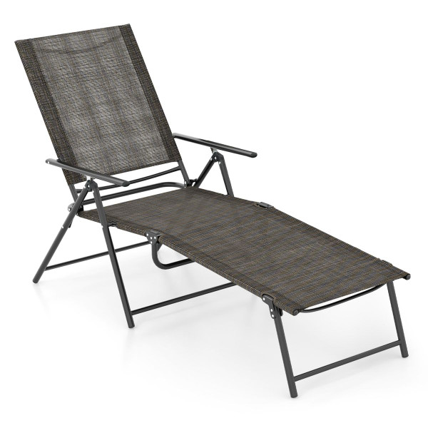 Patio Chaise Lounge Chair with 6-Level Backrest  product image