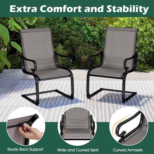 Outdoor C-Spring Motion Rocking Chairs (Set of 2) product image