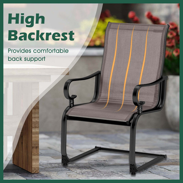 Outdoor C-Spring Motion Rocking Chairs (Set of 2) product image