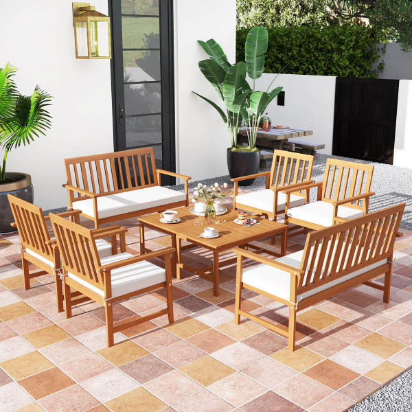 Acacia Wood Outdoor Furniture Set with Coffee Table  product image