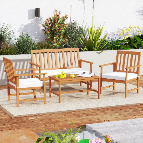 Acacia Wood Outdoor Furniture Set with Coffee Table  product image