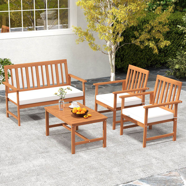 Acacia Wood Outdoor Furniture Set with Coffee Table  product image