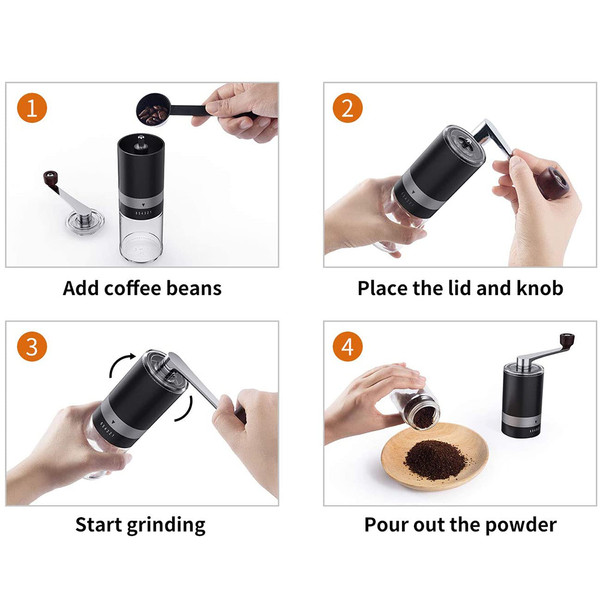 Ingeware® Manual Conical Coffee Grinder with 6 Adjustable Coarseness Setting product image