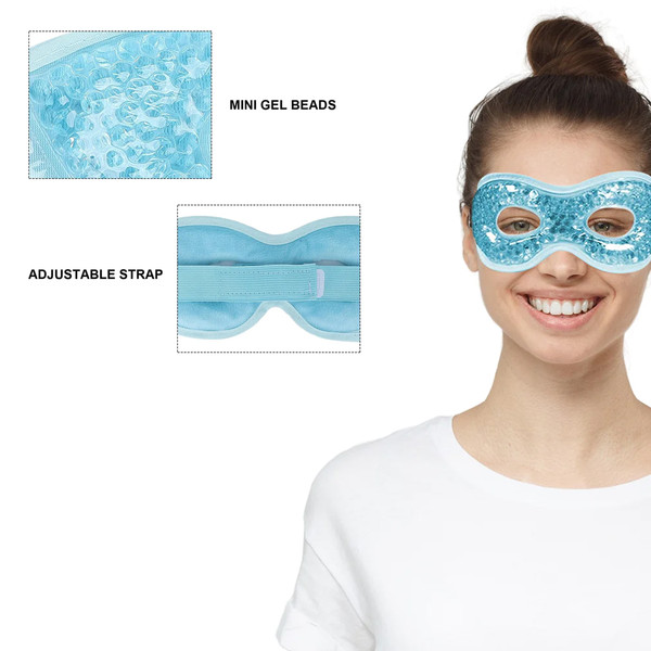 Reusable Hot/Cold Therapy Gel Eye Mask (2-Pack) product image