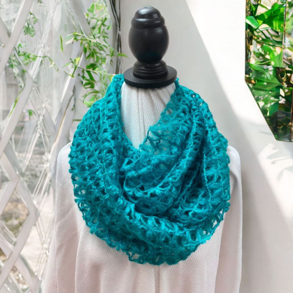 Netted Crochet Infinity Scarf product image
