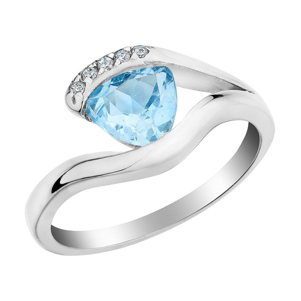 Sterling Silver Trillian Blue Topaz Ring product image