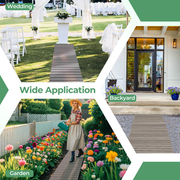 8 ft Outdoor Pathway with HDPE Frame product image