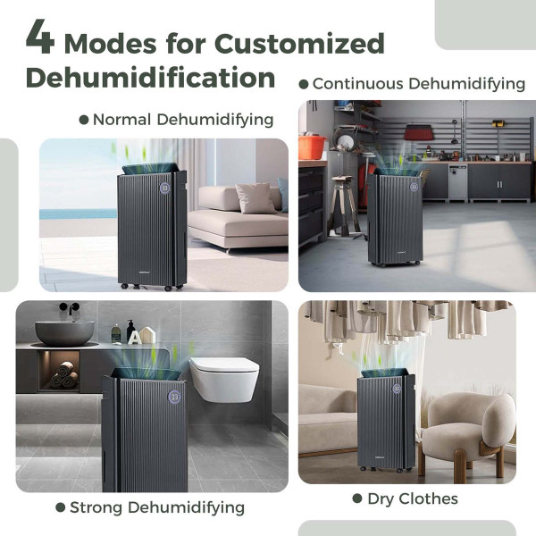 57-Pint Quiet Dehumidifier with 4 Modes product image
