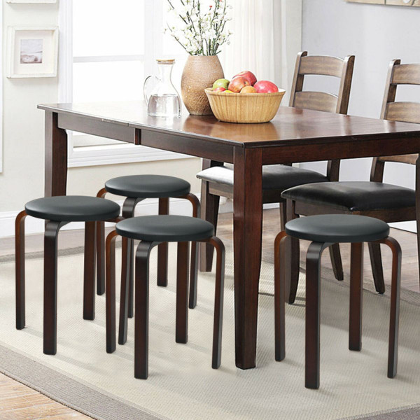Bentwood Round Stackable Dining Stools (Set of 4) product image
