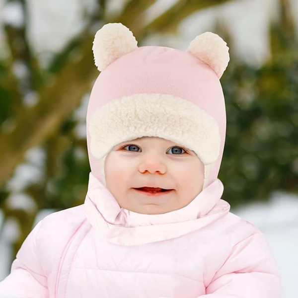 Rising Star Infant Fleece Scandi Hat with Matching Mittens Set product image