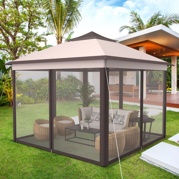 11 x 11-Foot 2-Tier Pop-up Canopy with Carrying Bag product image