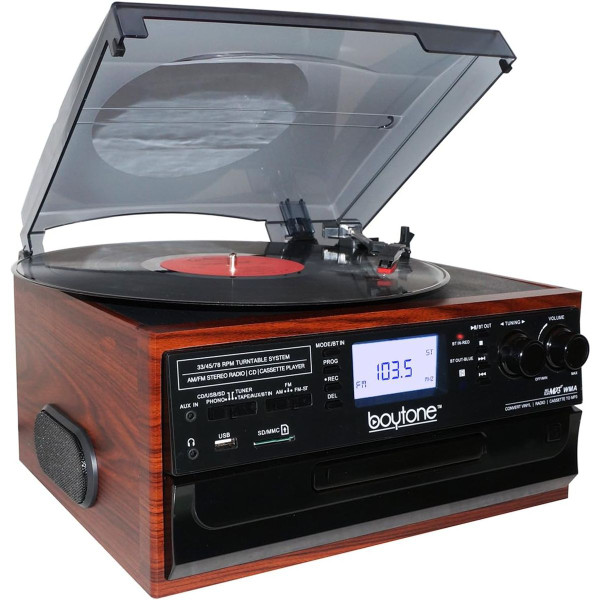 Boytone BT-22M Turntable Bluetooth Record Player product image
