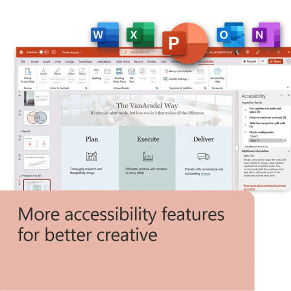 Microsoft Office Home & Business 2024- 1 Device for Windows and Mac OS product image