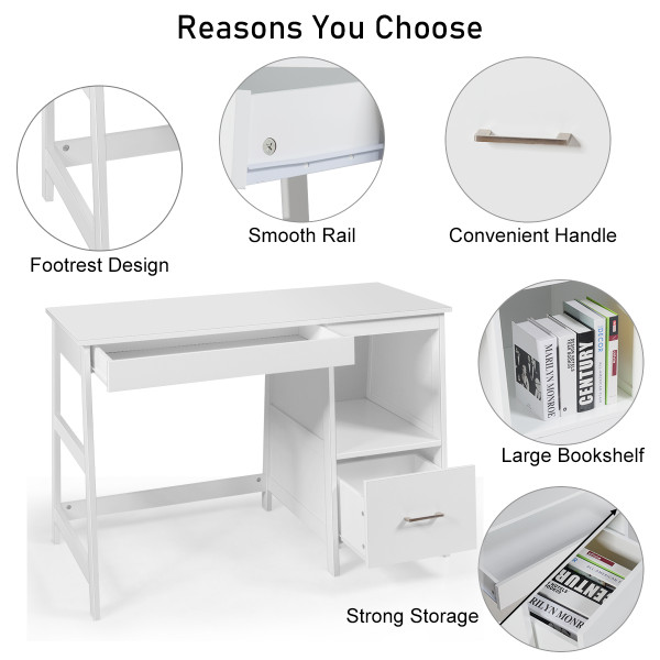 47.5-Inch Workstation Desk with 2 Drawers product image