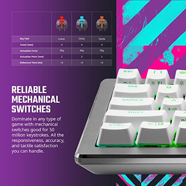Cooler Master 65% Hybrid Wireless Bluetooth Keyboard product image