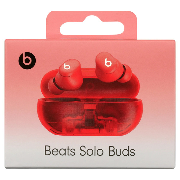Beats Solo Buds True Wireless Earbuds, Transparent Red  product image