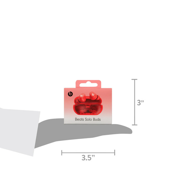 Beats Solo Buds True Wireless Earbuds, Transparent Red  product image