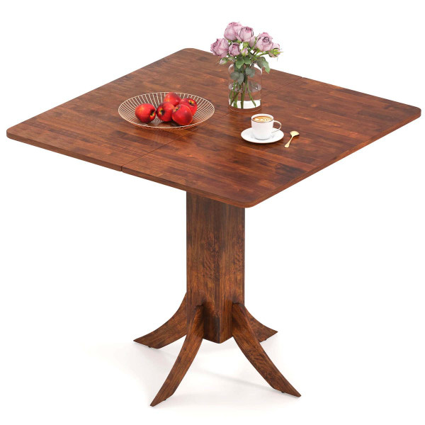  33" Square Dining Table with Pedestal Base and Adjustable Footpads product image