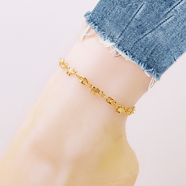 18K Yellow Gold High-Polish Ankle Bracelet product image