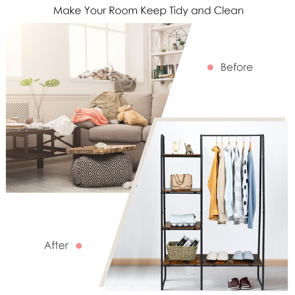 Standing Garment Rack Closet Organizer product image
