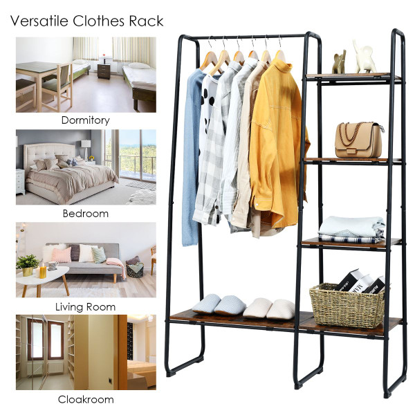 Standing Garment Rack Closet Organizer product image