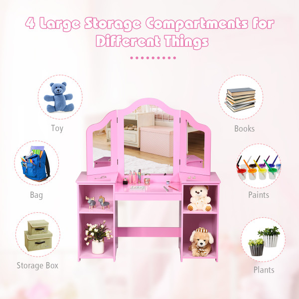 Kids Tri- Folding Vanity Table product image