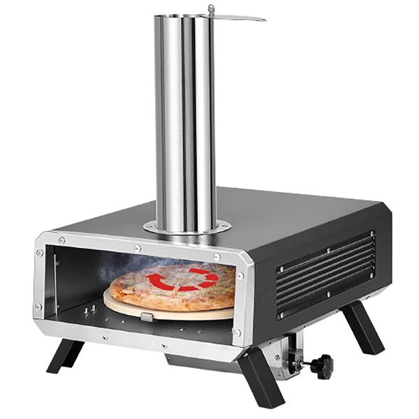 Portable Outdoor Pizza Oven with 12-Inch Round Rotatable Pizza Stone product image