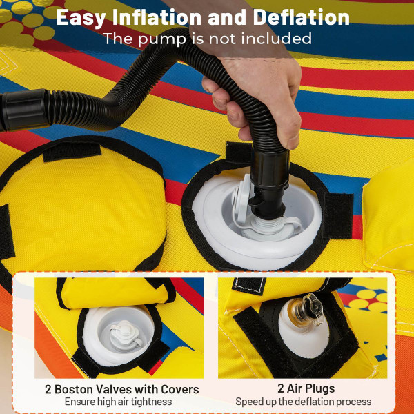 Towable Tube with Quick Connector & Drainage System for Boating product image