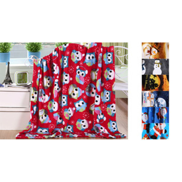 50 x 60-Inch Microplush Holiday Throw Blanket (7 Fun Styles) product image