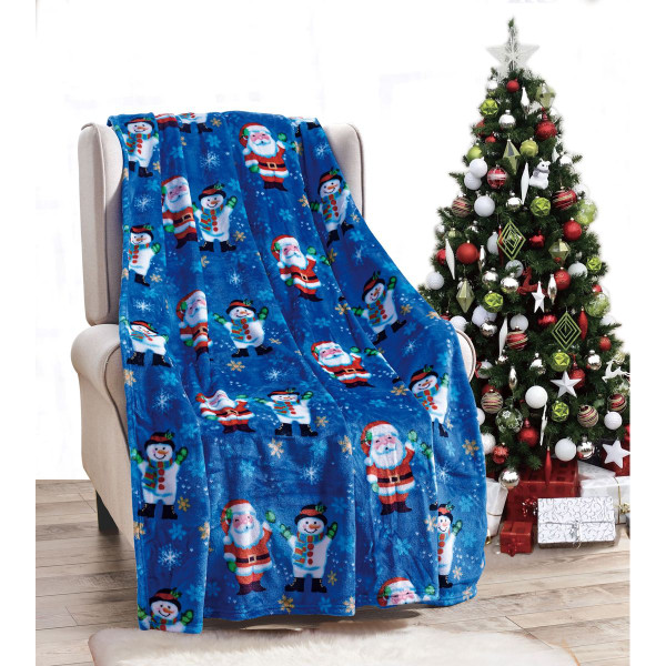 50 x 60-Inch Microplush Holiday Throw Blanket (7 Fun Styles) product image