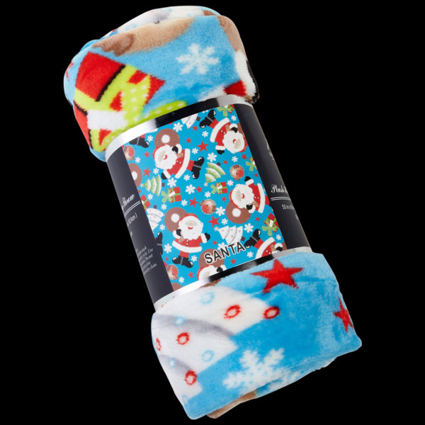 50 x 60-Inch Microplush Holiday Throw Blanket (7 Fun Styles) product image