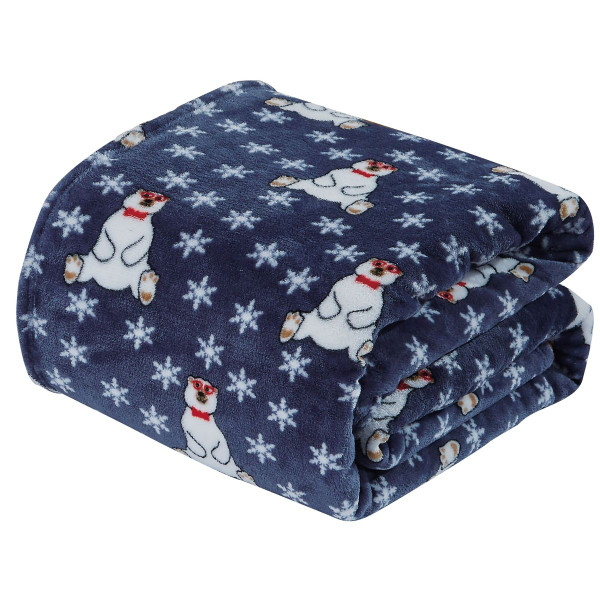50 x 60-Inch Microplush Holiday Throw Blanket product image