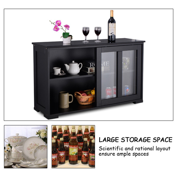 Kitchen Buffet Storage Cupboard with Sliding Door product image