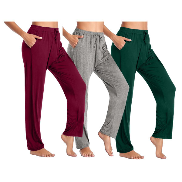  Women's Loose Fit Lounge Pants (3-Pack) product image