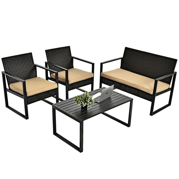 4-Piece Rattan  Patio Furniture Set product image