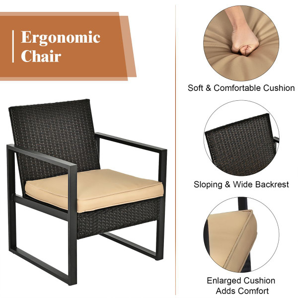 4-Piece Rattan  Patio Furniture Set product image