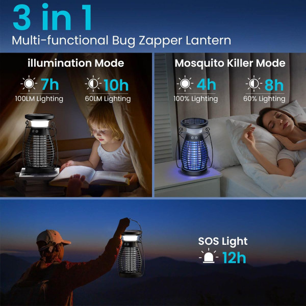 Burlan Solar Cordless Mosquito Zapper  product image