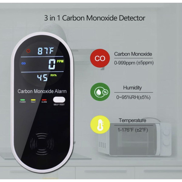 3-in-1 Carbon Monoxide Detector product image