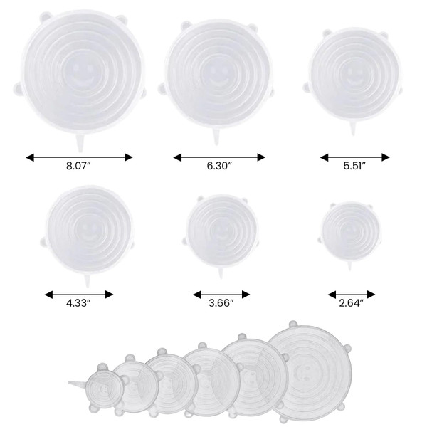 Reusable Silicone Stretch Container Cover (12-Pack) product image