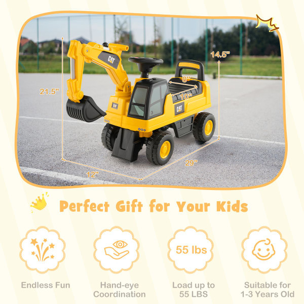 Licensed Caterpillar Kids' Ride-On Excavator product image Licensed Caterpillar Kids' Ride-On Excavator product image