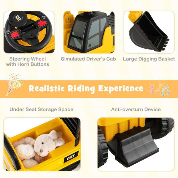 Licensed Caterpillar Kids' Ride-On Excavator product image Licensed Caterpillar Kids' Ride-On Excavator product image