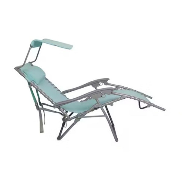 26" Gravity Free Beach Chair with Adjustable Canopy product image