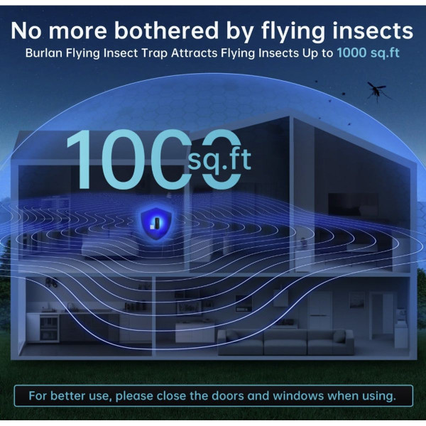 Plug-in Flying Insect Trap with 5 Glue Boards product image