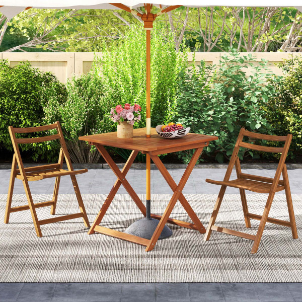 29.5" x 29.5" Patio Dining Table with 2" Umbrella Hole product image