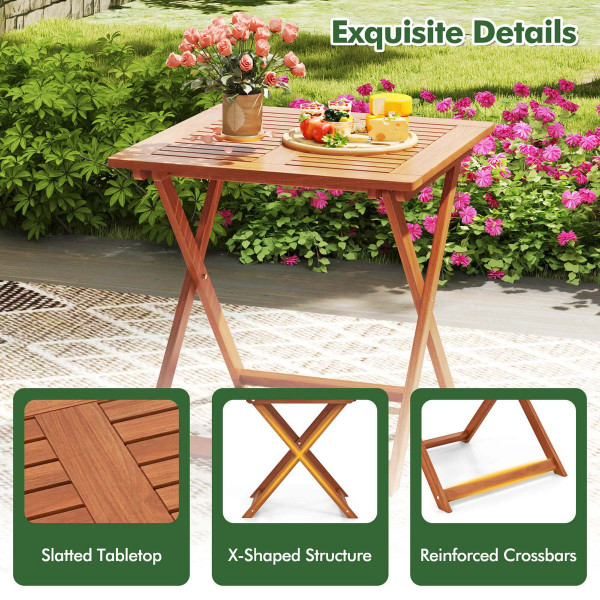 29.5" x 29.5" Patio Dining Table with 2" Umbrella Hole product image
